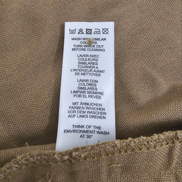 ASOS Tan Faux Wrap Midi Skirt - Picture 7 of 7